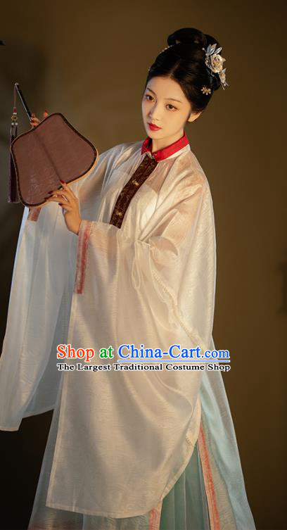 China Ancient Court Beauty Garment Costumes Traditional Noble Woman Hanfu Dress Apparels Ming Dynasty Imperial Consort Historical Clothing