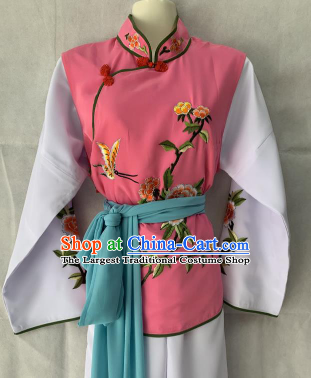 China Ancient Maidservant Clothing Beijing Opera Xiaodan Dress Outfits Traditional Opera Young Lady Garment Costumes
