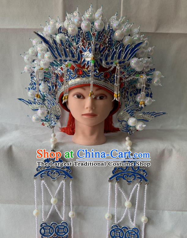 Chinese Traditional Opera Imperial Concubine Headdress Beijing Opera Hua Tan Phoenix Coronet Peking Opera Diva Phoenix Crown