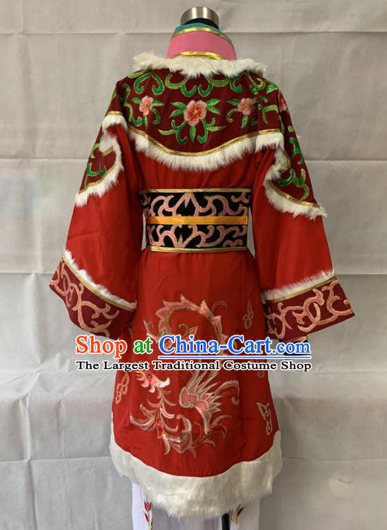 China Traditional Opera Diva Garment Costumes Ancient Ethnic Princess Clothing Beijing Opera Hua Tan Red Dress Outfits