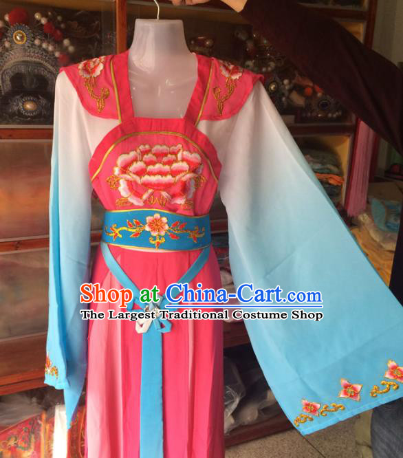 China Traditional Opera Fairy Garment Costumes Ancient Palace Lady Clothing Beijing Opera Actress Pink Dress Outfits
