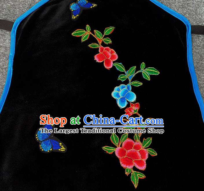 China Traditional Opera Country Woman Garment Costume Ancient Village Girl Clothing Beijing Opera Maidservant Black Stomachers