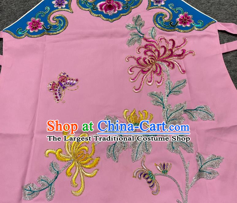 China Beijing Opera Maidservant Pink Stomachers Traditional Opera Country Woman Garment Costume Ancient Village Girl Clothing