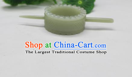 China Scholar Hairpin Ancient Prince Jade Hair Crown Handmade Han Dynasty Hair accessories