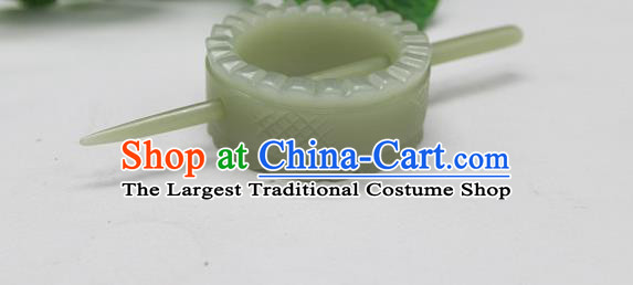 China Scholar Hairpin Ancient Prince Jade Hair Crown Handmade Han Dynasty Hair accessories