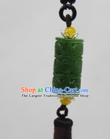 China National Jadeite Sachet Classical Jewelry Accessories Handmade Carving Pendant