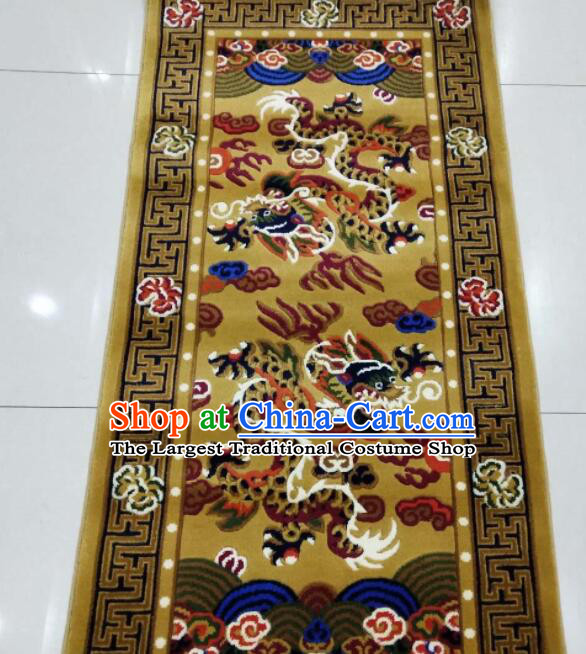 Chinese Rug Tibetan Double Dragons Rug