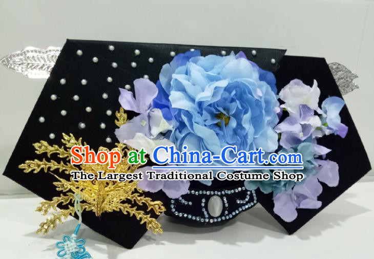 China TV Series Empresses in the Palace Jing Fei Headpiece Ancient Imperial Consort Giant Wing Hair Accessories Traditional Qing Dynasty Headdress