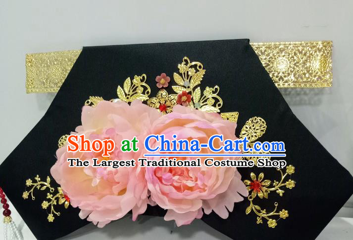China Ancient Palace Lady Giant Wing Hair Accessories Traditional Qing Dynasty Princess Headdress TV Series Treading On Thin Ice Ruo Xi Headpiece