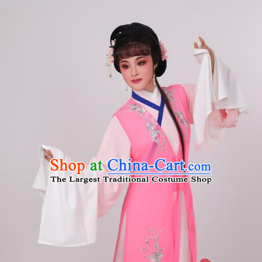 Chinese Peking Opera Hua Tan Costumes Traditional Opera Actress Pink Dress Garments Ancient Noble Lady Clothing