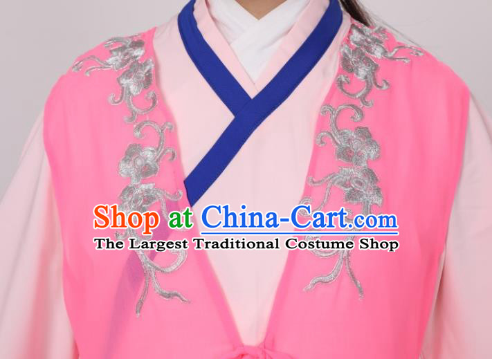 Chinese Peking Opera Hua Tan Costumes Traditional Opera Actress Pink Dress Garments Ancient Noble Lady Clothing