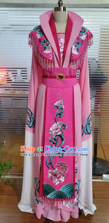 Chinese Peking Opera Hua Tan Garment Costumes Traditional Shaoxing Opera Empress Dress Ancient Fairy Clothing