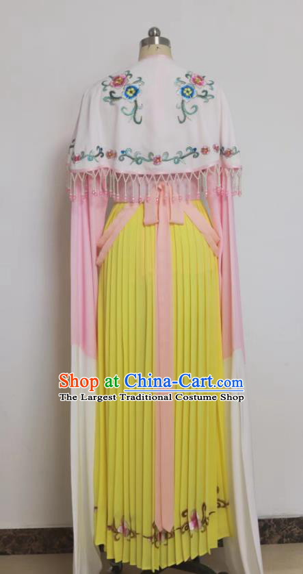China The Romance of West Chamber Cui Yingying Clothing Shaoxing Opera Noble Lady Dress Peking Opera Hua Tan Garment Costumes