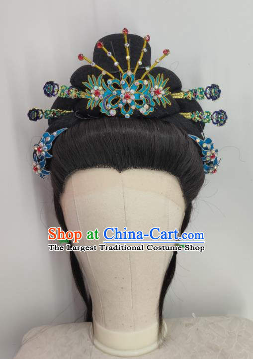 Chinese Traditional Opera Princess Hair Accessories Shaoxing Opera Empress Hairpins Beijing Opera Hua Tan Headpieces
