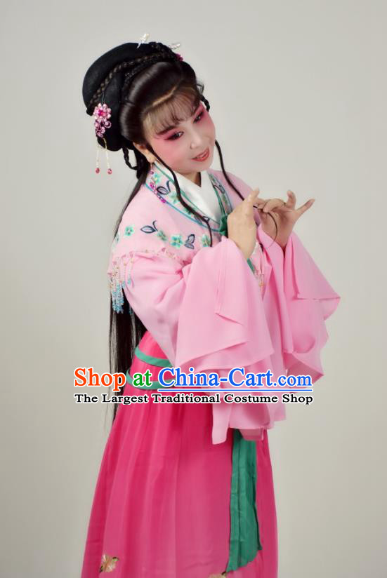 China Shaoxing Opera Empress Pink Dress Peking Opera Diva Costume Ancient Palace Princess Clothing