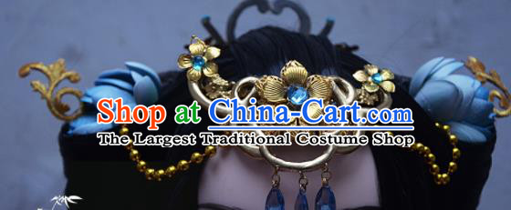 A Chinese Ghost Story Nie Xiao Qian Wig and Hairpins Cosplay Hair Accessories Ancient Fairy Headdress Complete Set