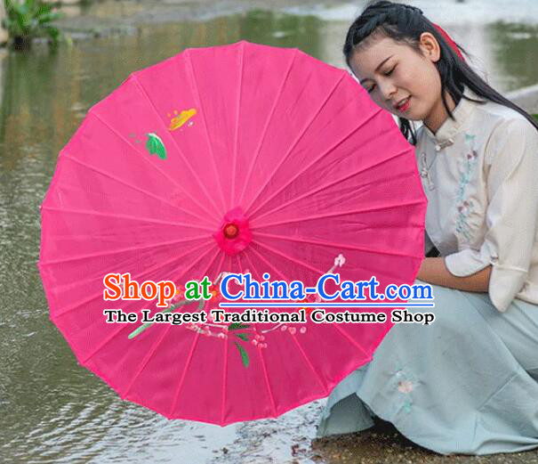 Top Chinese Classical Dance Umbrella Hand Painting Silk Umbrella Stage Performance Flower Umbrella