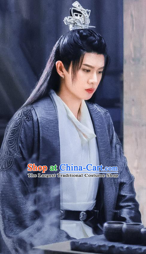 Chinese Xian Xia TV Series The Blue Whisper Chang Yi Garment Costumes Ancient Swordsman Clothing Fairyland Childe Apparel