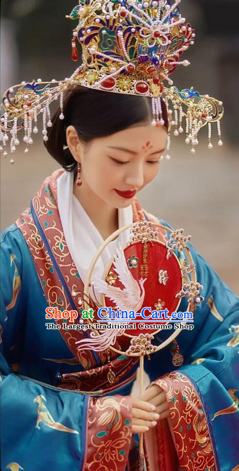 Chinese Traditional Wedding Garment Costumes Ancient Empress Dress Tang Dynasty Women Wedding Attires