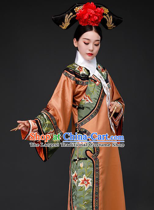 Chinese Qing Dynasty Court Garment Costumes Empress Dress Ancient Imperial Consort Clothing