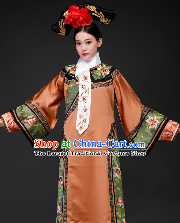 Chinese Qing Dynasty Court Garment Costumes Empress Dress Ancient Imperial Consort Clothing