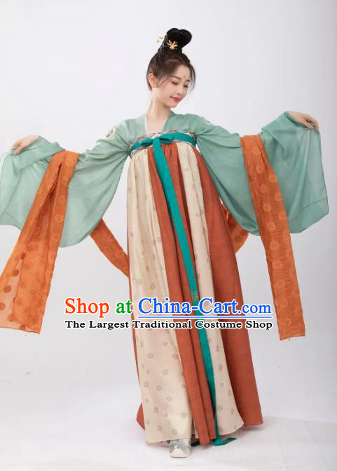 Chinese Xian Xia TV Series Love Between Fairy and Devil Fairy Xiao Lan Hua Garment Costumes Tang Dynasty Ruqun Hanfu Dress