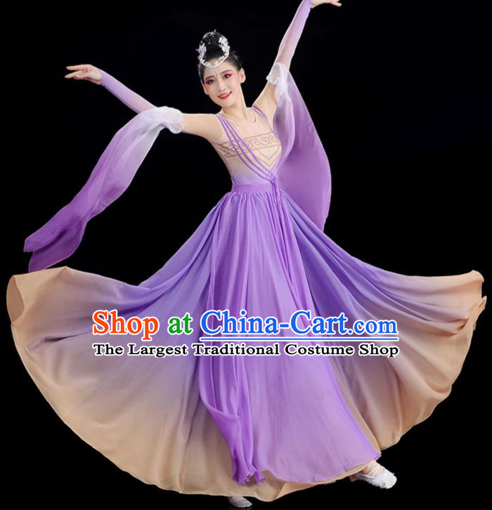Chinese Classical Dance Clothing Woman Solo Dance Purple Dress Fairy Dance Costume Stage Performance Fashion