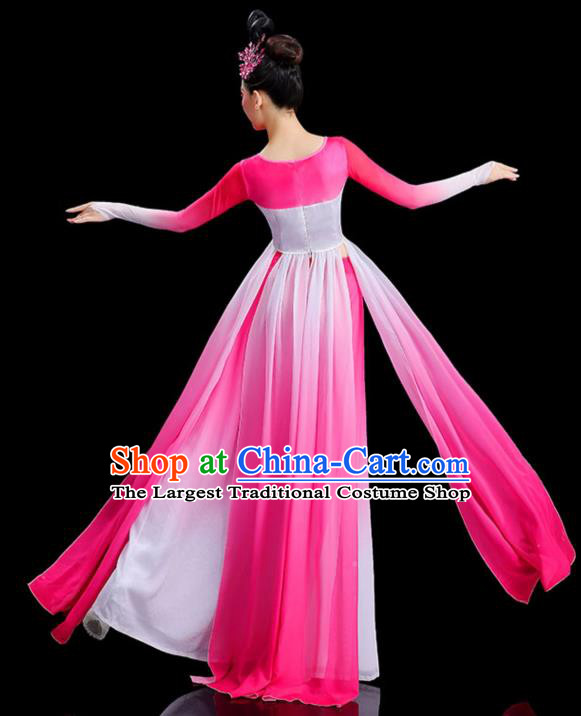 Chinese Stage Performance Pink Dress Classical Dance Clothing Umbrella Dance Fashion Han Tang Dance Costume