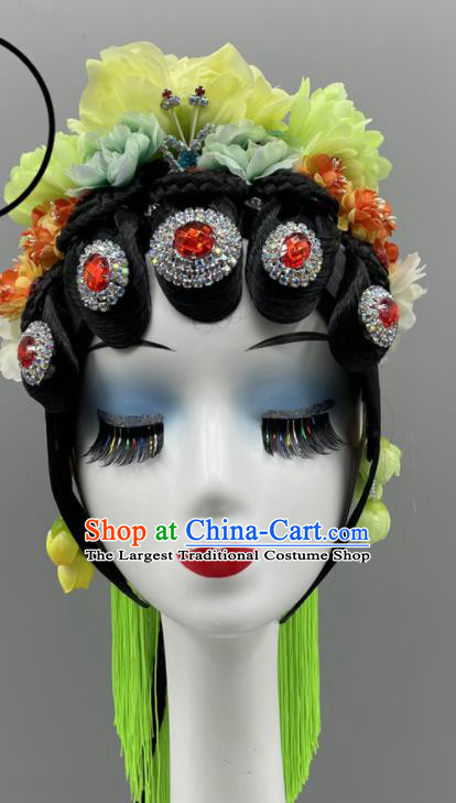 Chinese Beijing Opera Diva Headpieces Classical Dance Hair Jewelries Chun Gui Meng Headdress
