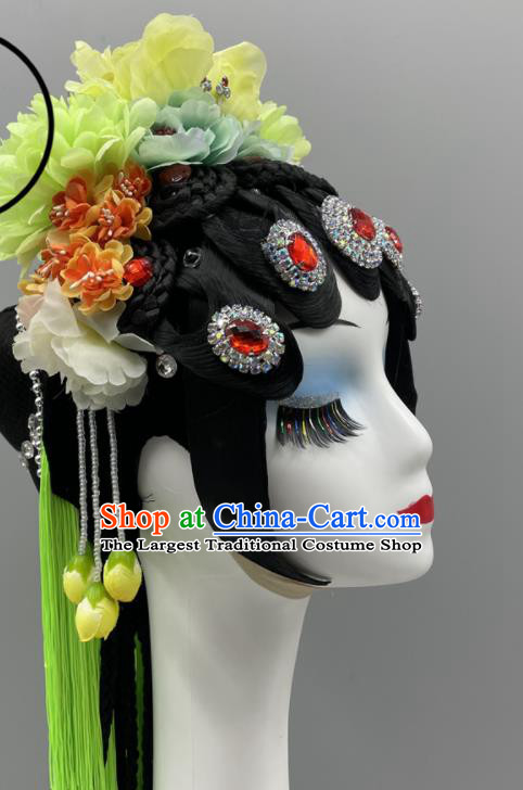 Chinese Beijing Opera Diva Headpieces Classical Dance Hair Jewelries Chun Gui Meng Headdress