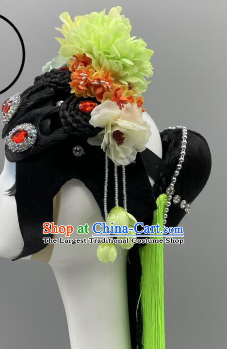 Chinese Beijing Opera Diva Headpieces Classical Dance Hair Jewelries Chun Gui Meng Headdress