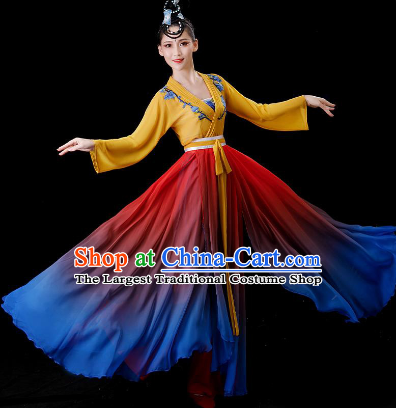 Chinese Classical Dance Costume Han Tang Dance Dress Dancing Competition Clothing Woman Solo Dance Fashion
