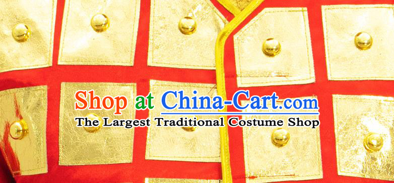 Chinese TV Series Warrior Clothing Ancient General Garment Costume Tang Dynasty Soldier Armor Set
