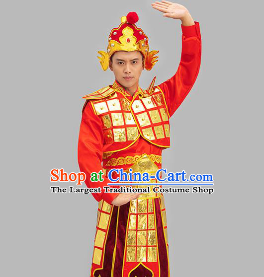 Chinese TV Series Warrior Clothing Ancient General Garment Costume Tang Dynasty Soldier Armor Set