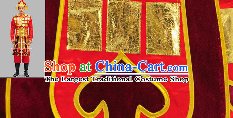Chinese TV Series Warrior Clothing Ancient General Garment Costume Tang Dynasty Soldier Armor Set