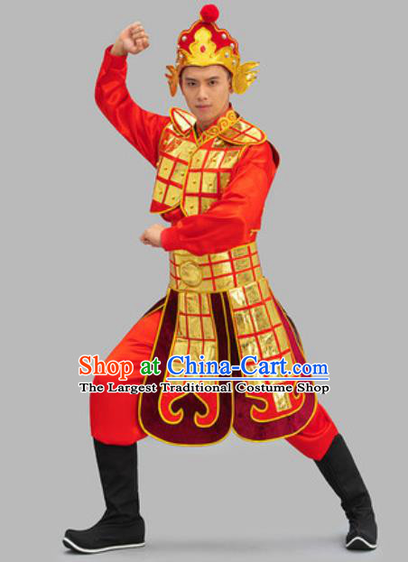 Chinese TV Series Warrior Clothing Ancient General Garment Costume Tang Dynasty Soldier Armor Set