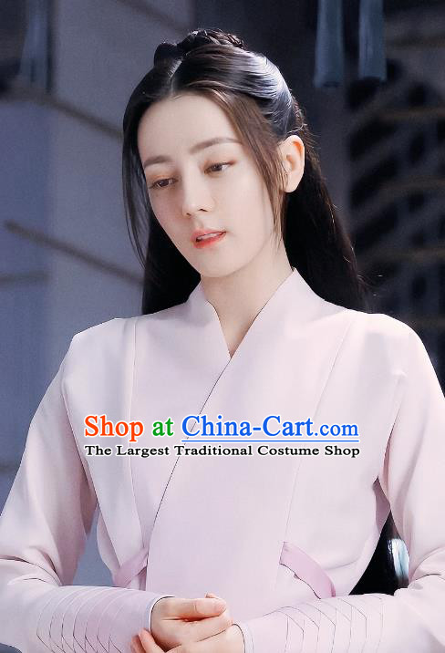 Chinese Ancient TV Series Demon Master Clothing The Blue Whisper Jin Yunhe Garment Costumes Swordswoman Pink Dresses