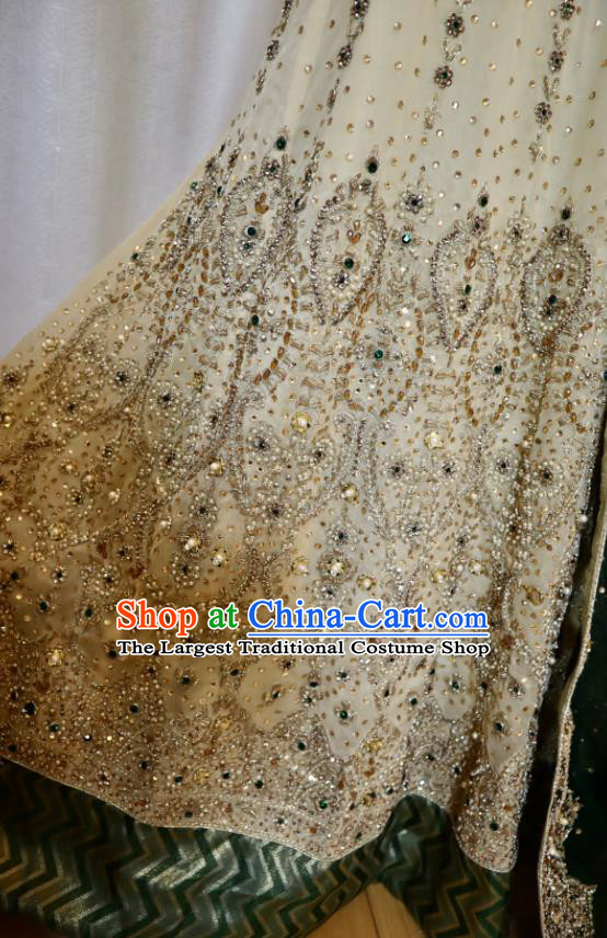 Top Indian Lengha Clothing Traditional Garment India Wedding Dress Asian Embroidered Outfit