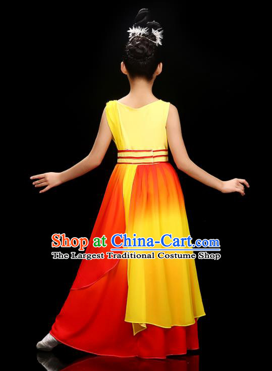 Chinese Opening Dance Garment Costume Chorus Singing Dress Classical Dancewear Children Modern Dance Clothing