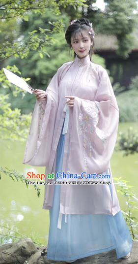 Chinese Ancient Noble Lady Dress Outfits Ming Dynasty Princess Costumes Traditional Hanfu Clothing