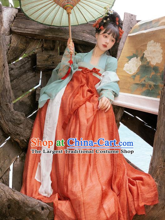 Chinese Traditional Hanfu Dress Tang Dynasty Princess Garment Costumes Ancient Noble Woman Clothing