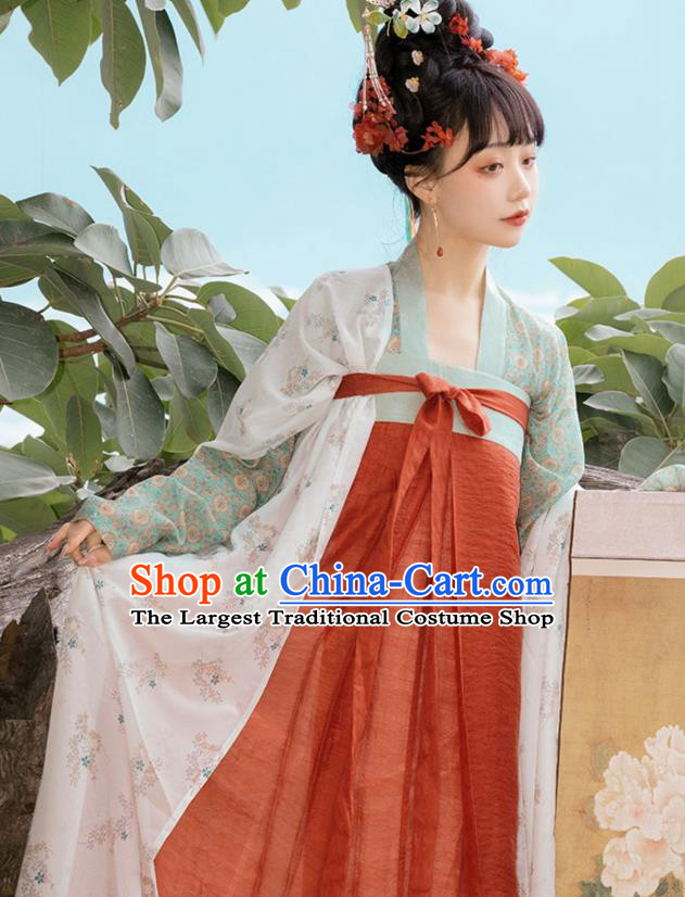 Chinese Traditional Hanfu Dress Tang Dynasty Princess Garment Costumes Ancient Noble Woman Clothing