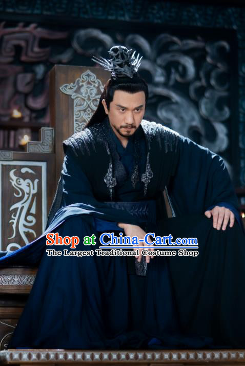 Chinese Xianxia Series Drama Swordsman Garments Romance TV Ancient Love Poetry Sen Jian Costumes Ancient Demon King Clothing