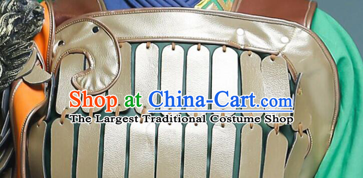 Chinese Guan Gong Armour Set Ancient General Historical Costumes Three Kingdoms Guan Yu Armor