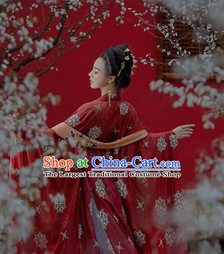 Chinese Tang Dynasty Court Woman Clothing Ancient Imperial Consort Hanfu Dress Traditional Historical Costumes Complete Set