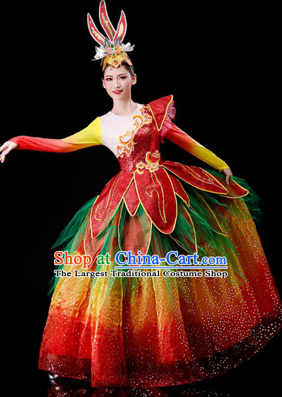 Chinese Stage Performance Clothing Opening Dance Large Dress Modern Dance Costume