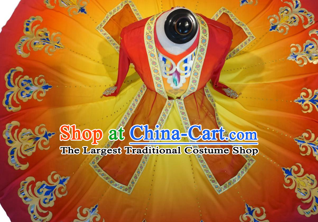 Chinese Xinjiang Ethnic Dance Costume Spring Festival Gala Stage Performance Clothing Uyghur Nationality Dance Dress
