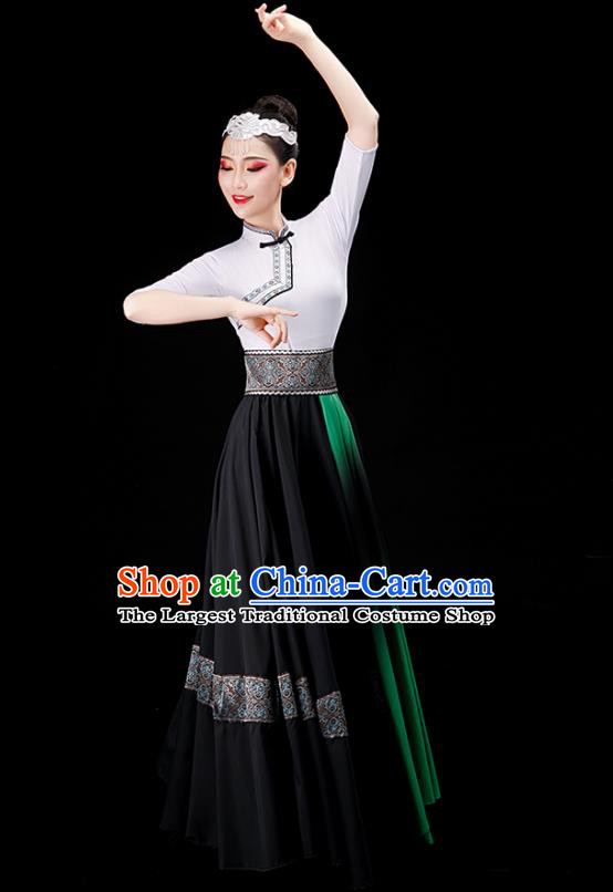 Chinese Stage Performance Dress Mongolian Dance Costume Ethnic Dance Clothing