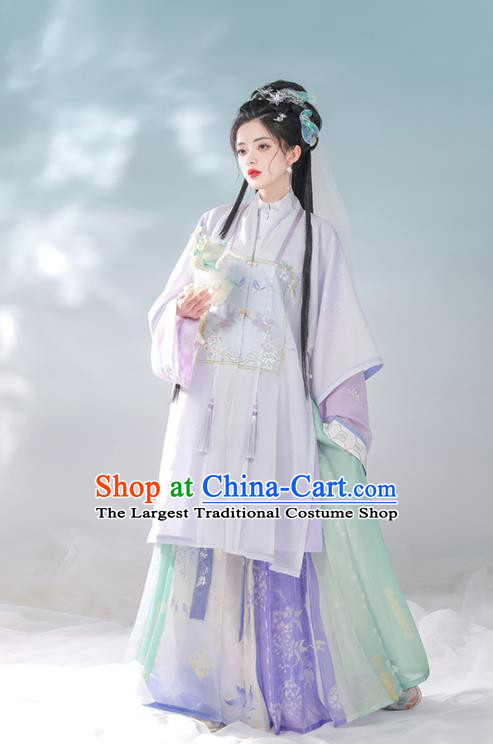 Chinese Ming Dynasty Historical Costumes Ancient Noble Lady Garments Traditional Hanfu Clothing