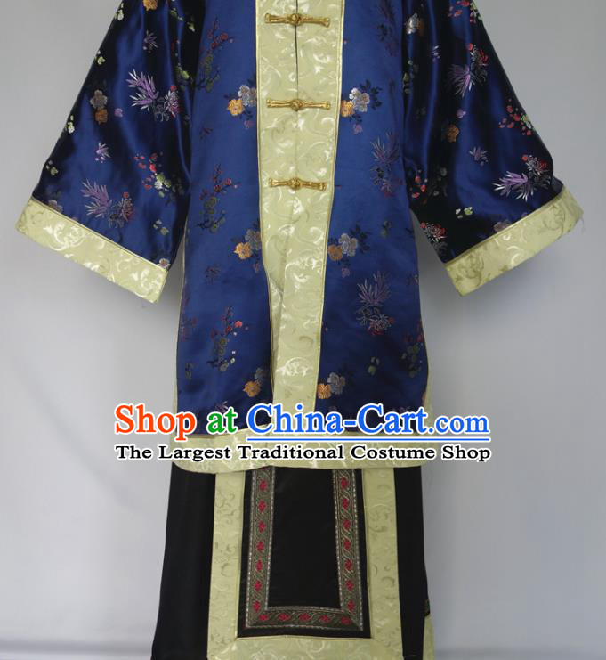 Chinese Ancient Young Mistress Clothing Late Qing Dynasty Garment Costumes Traditional Noble Woman Outfit